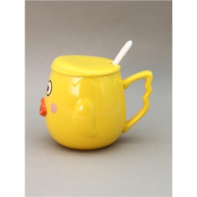 Кружка «Cutie duckling, glasses», yellow (400 ml)