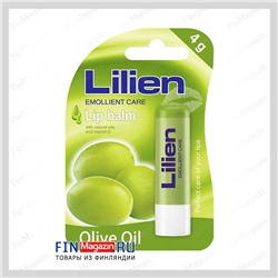 Бальзам для губ с натуральными маслами и витамином Е (Оливковый) Lilien 4 гр