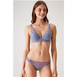 Lavender 4821 Biella Soft Push Up Комплект бюстгальтера без косточек с цветочным принтом / Комплект нижнего белья