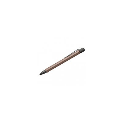 Ручка шариковая автоматическая Faber-Castell "Hexo" черная, 1,0мм, поворот., шестигран., бронзовый корпус, инд. картон. упаковка