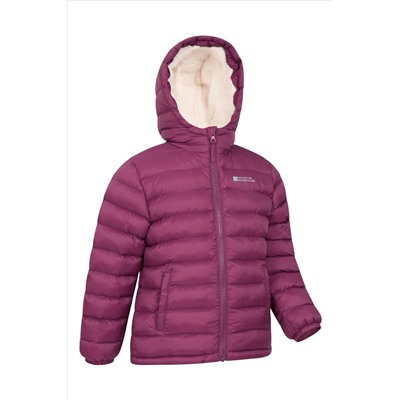 Mountain Warehouse Seasons Kids Water Resistant Faux Fur Lined Padded Jacket