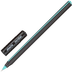 Ручка шариковая неавтомат. Attache Meridian, 0,35мм,масл,черн-бирюз.к