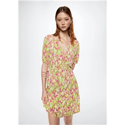 Vestido estampado floral -  Mujer | MANGO OUTLET España