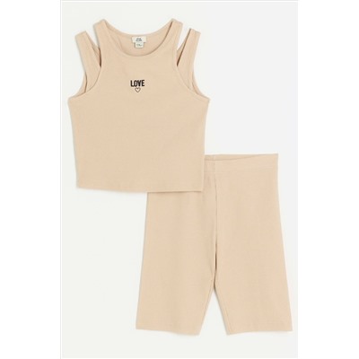 River Island Girls Double Strap Tank Set