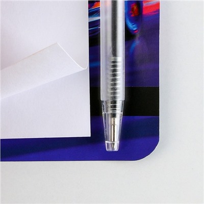 Набор «Будь первым» блокнот А7, 32 листа, мини-ручка синяя паста, пишущий узел 0.5 мм