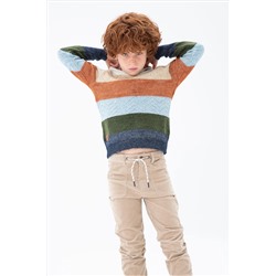 Jersey tricotosa con capucha de niño