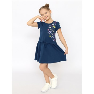 CSKG 63765-41-395 Платье для девочки,темно-синий