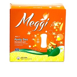 MEG 4861 Прокладки гигиенические ежедневные  MEGGI Panty Deo Липовый цвет 60шт