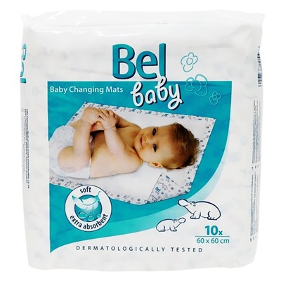 Пеленки впитыв. детск. Bel Baby Changing Mats 60х60см 10 Хартманн