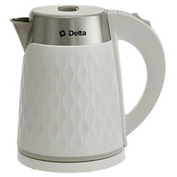 Чайник электрический 1500 Вт, 1,7 л DELTA DL-1111, двойной корпус, белый