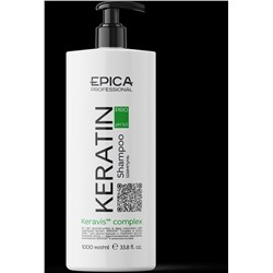 Keratin PRO Шампунь для реконструкции и глубокого восстановления волос с гидролизованным кератином, комплексом KERAVIS™, 1000 мл.