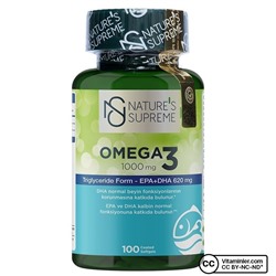 Nature's Supreme Omega 3 1000 мг 100 капсул