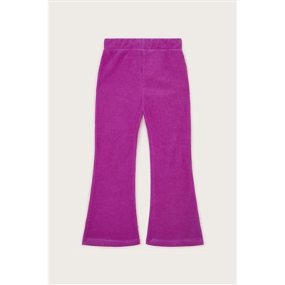 Monsoon Pink Towelling Flared Trousers