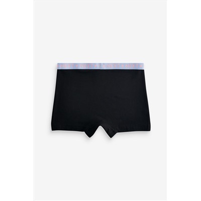 Black Bright Waistband Briefs 5 Pack (2-16yrs)