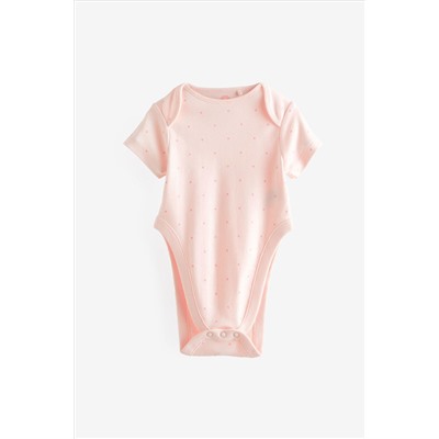 Pink Hip Dysplasia Short Sleeve Bodysuits 3 Pack