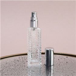 Флакон д/парфюма с распылителем Узор 15мл 10,4*2,2*2,2см стекло пакет OT серебро