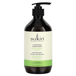 Sukin, Очищающее средство для рук, лайм и кокос, 500 мл (16,9 жидк. Унции)