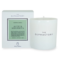 Свеча ароматическая The Olphactory, White Insignia, Acqua Bergamota, 60 ч