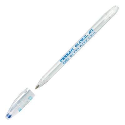 Ручка шариковая масляная Pensan Global-21, узел 0.5 мм, чернила синие