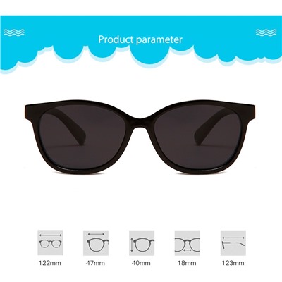 IQ10006 - Детские солнцезащитные очки ICONIQ Kids S5003 С1 черный