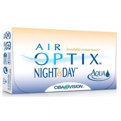 Линзы контактные мягкие AIR Optix N&D Aqua (3 шт.)