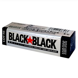 Жевательная резинка Охлаждающая мята Lotte Black Black 9 пластинок