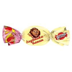 Конфеты Детский сувенир со вкусом клубника-банан, Славянка, пакет, 1 кг х 5 шт.