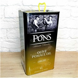 Масло оливковое рафинированное Pomace Olive Oil Pons 4 л ж/б (Испания)