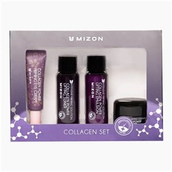 MIZON Collagen miniature SET Набор: Эмульсия для лица, Тонер для лица, Сыворотка для лица, Крем для 40мл/40мл/15мл/9.3мл