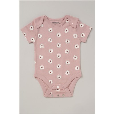 Homegrown Pink Printed Bodysuit Set 3 Pack