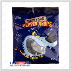 Карамельные конфеты с лакрицей Sweet Corner BACKYARD Pepper Drops 250 гр