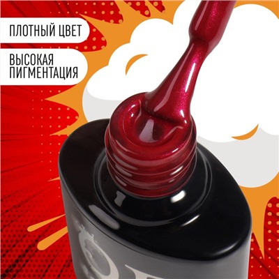 Гель лак для ногтей «RED BOOM», 3-х фазный, 8 мл, LED/UV, цвет (78)