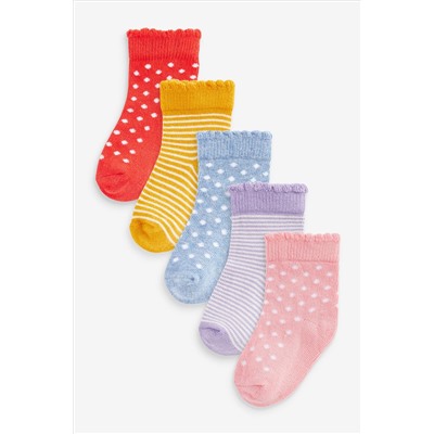 Baby Socks 5 Pack (0mths-2yrs)