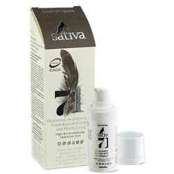 SATIVA №71 Гель-сыворотка гиалуроновая для век 20 мл