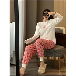 Пижама флисовая 921 фламинго-2