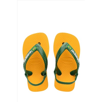 Havaianas Baby Yellow Brasil Logo II Sandals