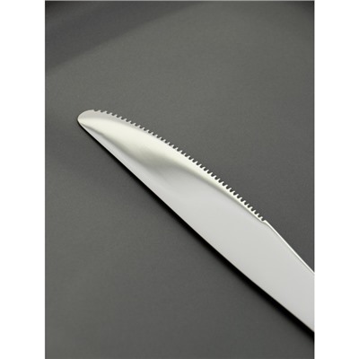 Нож столовый из нержавеющей стали Доляна «София», длина 20,8 см, толщина 4 мм