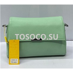 034-2 green сумка Wifeore натуральная кожа 25х18х7