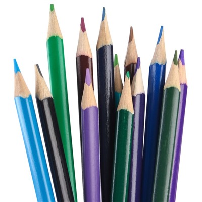 Цветные карандаши, 24 цвета, трехгранные, Человек-паук