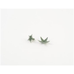 Искусственные цветы, Крепежный комплект для листьев (папа+мама)(d-2,4mm) зеленый