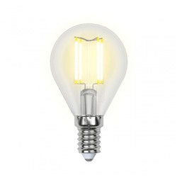 Нарушена упаковка.   Филаментная светодиодная лампа E14 6W 4000K (белый) Sky Uniel LED-G45-6W-NW-E14-CL PLS02WH (UL-00001371) LED-G45-6W/NW/E14/CL PLS02WH картон
