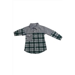 Детская рубашка лесоруба с клетчатым узором e-04500