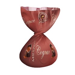 Конфеты Купол в темном шоколаде со вкусом коньяка Cognac Liqueurs, Миешко, 2,5 кг.