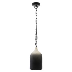 Светильник подвесной Sustainable collection, Ø22х39 см, черный/белый