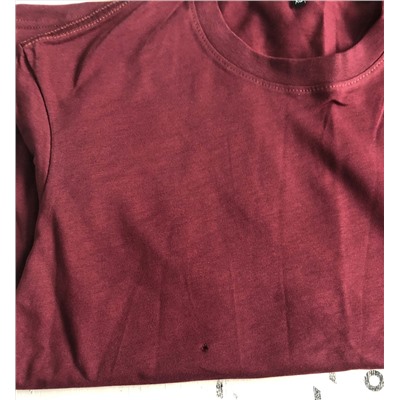 Дисконт футболка #353 оверсайз (бордовый) 100% хлопок, плотность 190 г.