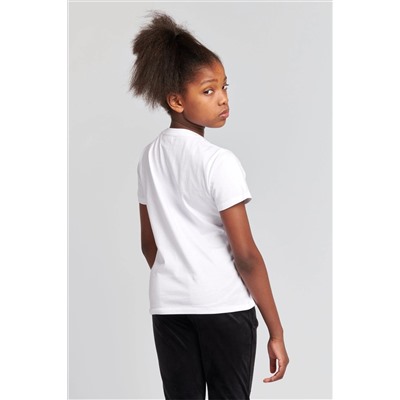 Juicy Couture Classic Fit Girls Diamante White T-Shirt