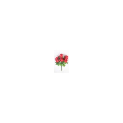 Искусственные цветы, Ветка в букете бутон роз 6 голов (1010237)