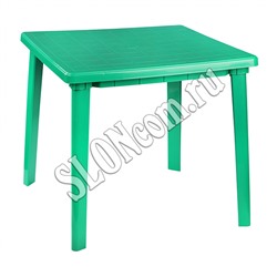 Стол зеленый квадратный (800х800х740)
