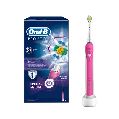 Электрическая зубная щетка Oral-B PRO 500 3D White