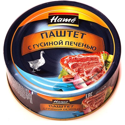 "Hame" Паштет из гусиной печени ж/б 250 гр.